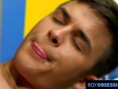 BoyObsession.com - Young deviant Andy Taylor penetrated asshole with dildo deeply