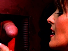 Glory Hole Blowjobs and Brunettes
