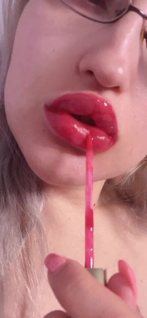 Red Lipstick Gloss Is Captivating
