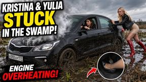 Julia and Kristina Mud Stuck Adventure Engine Overheating Full 16 Min part 2 1080
