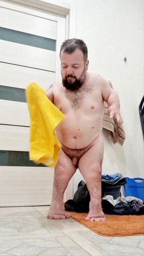 Midget after shower