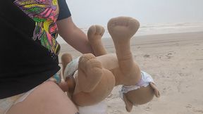 Fucking Nala in Diaper on the Beach