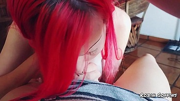 Sloppy POV Blowjob and Facial - Sarina Havok and Robin Coffins