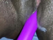 playing with my creamy pussy! I WANT SOME DICK