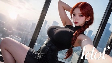 Every man's dream is to fuck such a slut in a high-rise building with a panoramic view [AI]