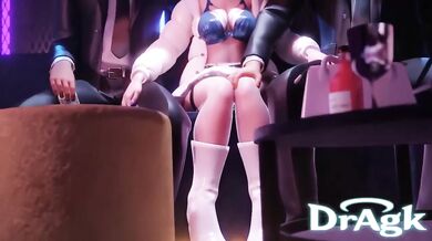 Foursome wild night out with studs gushing oral and spanking in hentai yelan cartoon