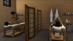 gabbie and abbie got a new job at a massage parlor