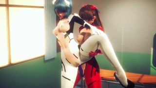 Asuka and Rei having hot lesbian sex(3D PORN)|Neon Genesis Evangelion
