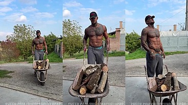 Your lumberjack is jerking off