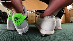 College Girls shoe playing, in and out of their sneakers Part 2! - MOV