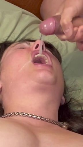 Female Ejaculation Using Honey Play Box G-Spot Vibrator &amp; Clit Licker &amp; Facial Cum in Mouth   Clip 3