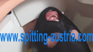 toilet slave spitting