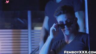 Buff Bounders Spank And Fingertip Fuck Ts Sam Leadger In Threesome