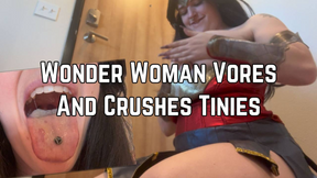 Wonder Woman Vores And Crushes Tines With Her Boobs And Ass