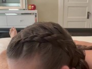 Onlyfans model (of_courseiwill) leaks blowjob video ending with an ass fucking anal creampie