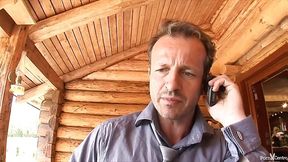 Voluptuous blonde maid is spreading her legs wide open and getting fucked, instead of doing her job