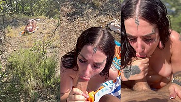 BANGING GOTH CHICK IN THE WOODS FILLE FRANCAISE