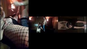 fui conhecer a sauna na casa de swing e acabei fudendo um casal de namoradas