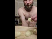 Cooking in my Underwear! (With Tinies Under me!)