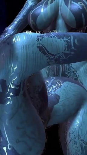 Cortana Is Having Trouble with One of Her Clones - Halo Porn Parody
