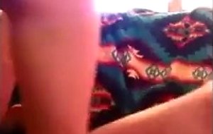 Takes out her toy in the morning 720p