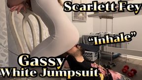 Scarlett Fey's Gassy White Jumpsuit!