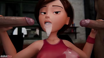 Helen Parr - sloppy head and filled-up crotch