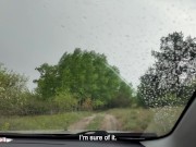 Rainy Day ThroatPie: Hitchhiker’s Deep Throat Car Training