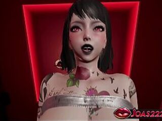 Mika: Hot Tattooed Beauty in Fishnet - Rule34 Comics Featuring Reverse Cowgirl on Biggest Wang and Intensive Missionary Creampie