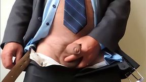 Daddy Bear Boss Unloads in His Suit