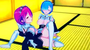 Nami and Nico Robins Steamy Lesbian Encounter with creampie Climax