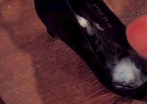 Cumshot into daily worn heels