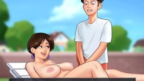 NEIGHBOR'S CHEATING REQUESTS LEAD TO EXPLICIT MASSAGE AND PASSIONATE SEX