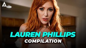 Hot redhead Lauren Phillips in powerful group action