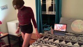 Exhibitionist, Ass to Mouth, Dildo Deepthroat, Sissy