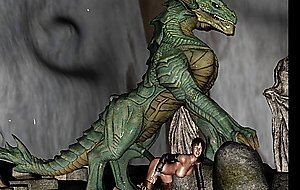 3D Elf Teens Demolished by Dragons
