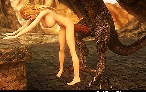 3D Elf Teens Demolished by Dragons