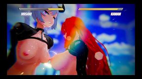 lesbian battle [ bdsm hentai game ] ep.3 nipple fencing bdsm games !