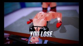 lesbian battle [ bdsm hentai game ] ep.3 nipple fencing bdsm games !