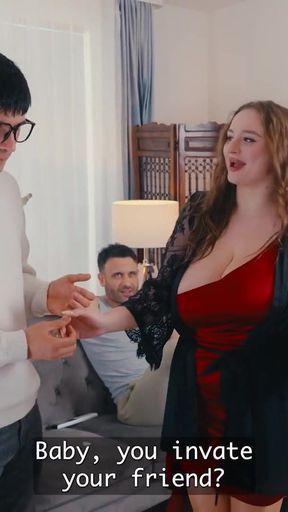 CUCK4K. My Girlfriend with HUGE TITS fucks like a Dirty Whore for Money   Clip 2