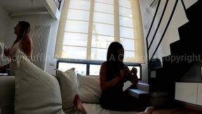Milfy surprise for Tommy Canaglia in POV threesome