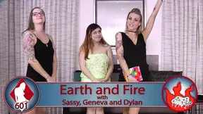 Sassy plays strip game with Geneva and Dylan in round three
