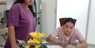 Latina Lesbian Stepmom Asks Her Beautiful Stepdaughter to Fuck Her Pussy