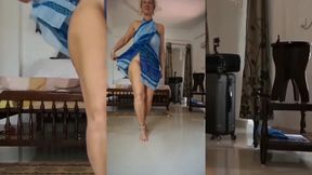 Amateur Blonde Wife Dancing, Oral Sex