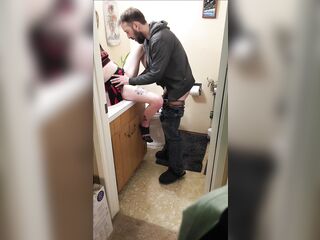 My Boyfriend Broke up with Me, so I Drilled His Stepdad at His House Party - I Love Older Chaps, They Always Cheer Me up!