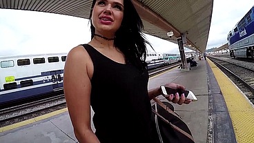 Jerry Kovak Fucks Trina Rush Hard on the Train