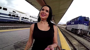 Jerry Kovak Fucks Trina Rush Hard on the Train