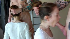 i love you, my sb, but your dick is too big for my tight pussy, so you can just rub your dick against her a little!