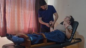 Miss Bunny getting ready for a great tickling session (full body camera - 4K)