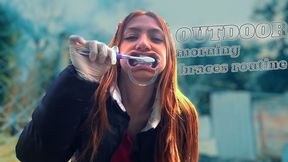 Outdoor morning braces routine